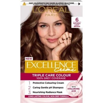 L'Oreal Paris Excellence Permanent Hair Dye Natural Light Brown 6