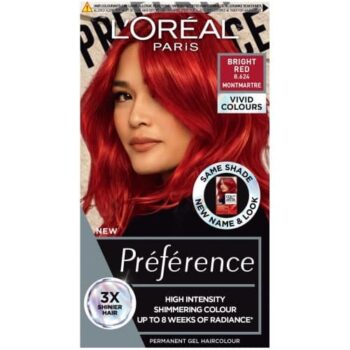 L'Oreal Paris Preference Vivids Colorista Permanent Gel Hair Dye Bright Red 8.624 (273g)