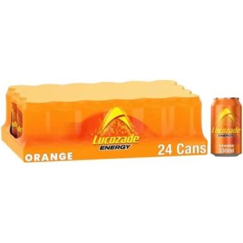 Lucozade Energy Sparkling Orange Cans (24 x 330ml)