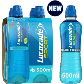 Lucozade Sport Drink Blue Force (4 x 500ml)