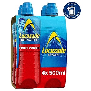 Lucozade Sport Drink Fruit Punch (4 x 500ml)