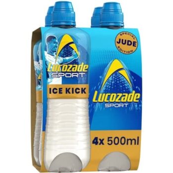 Lucozade Sport Drink Ice Kick Jude Bellingham Edition (4 x 500ml)