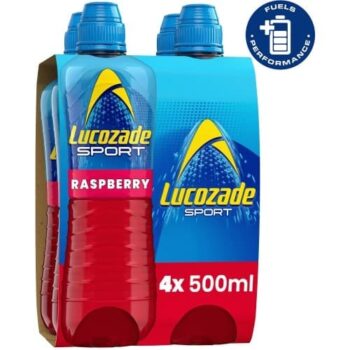 Lucozade Sport Raspberry Drink (4 x 500ml)