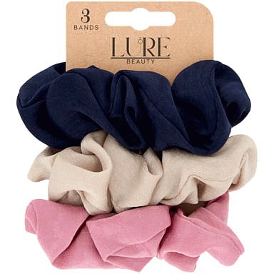 Lure Beauty 3 Bands Satin Scrunchies