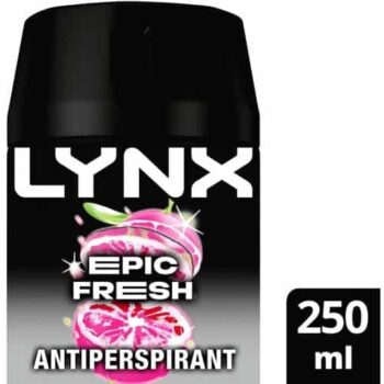 Lynx Epic Fresh Grapefruit & Pineapple Antiperspirant Deodorant for Men (250ml)