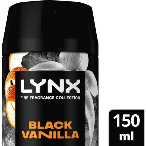 Lynx Fine Fragrance Collection Premium Deodorant Bodyspray Black Vanilla (150ml)