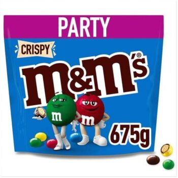 M&M's Crispy Milk Chocolate Party Mix Bulk Snack Bag (675g)