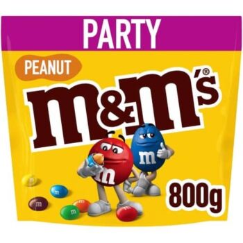 M&M's Crunchy Peanut & Milk Chocolate Party Mix Bulk Snack Bag (800g)
