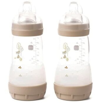 MAM Anti Colic Easy Start Bottle in Grey (2 x 260ml)