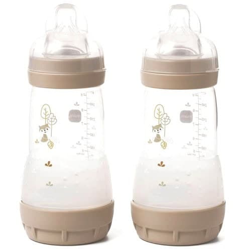 MAM Anti Colic Easy Start Bottle in Grey (2 x 260ml)