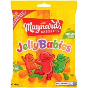 Maynards Bassetts Jelly Babies Sweets Sharing Bag (350g)