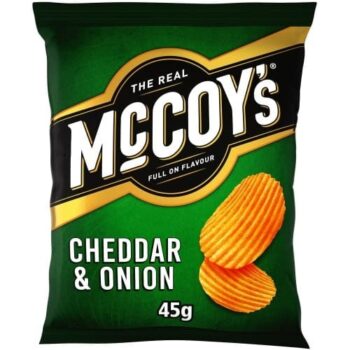McCoy's Cheddar & Onion Grab Bag Crisps (45g)