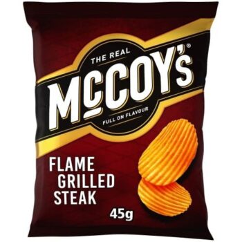McCoy's Ridge Cut Flame Grilled Steak Crisps (45g)