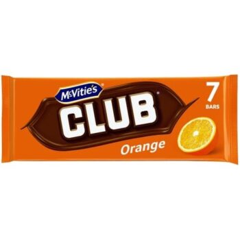 McVitie's Club Orange Chocolate Biscuit Bars (7 x 22g)