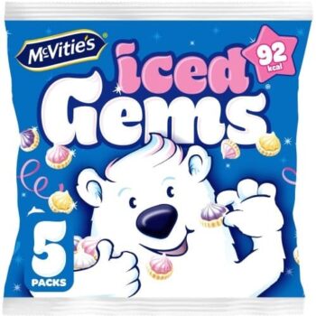 McVitie's Iced Gems Biscuits (5 x 23g)