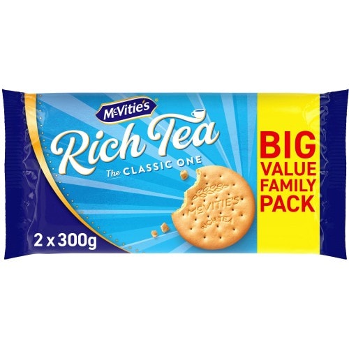 McVitie's Rich Tea Classic Biscuits Twin Pack (2 x 300g)