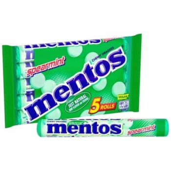 Mentos Chewy Spearmint Sweets Multipack (5 x 38g)