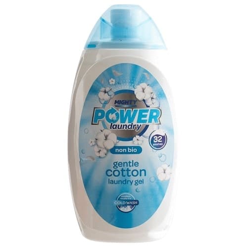 Mighty Power Laundry Gel Gentle Cotton (970ml)