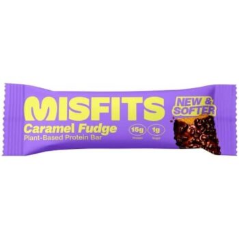 Misfits Plant-Based Protein Bar Caramel Fudge (50g)