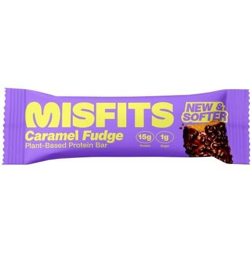 Misfits Plant-Based Protein Bar Caramel Fudge (50g)