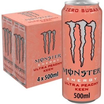 Monster Energy Ultra Peachy Keen Zero Sugar (4 x 500ml)