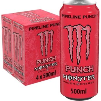 Monster Pipeline Punch Energy Drink 4x500 Cans (4 x 500ml)