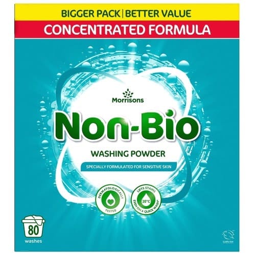Morrisons Non Bio Laundry Powder 80 Washes