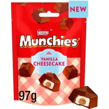 Munchies Vanilla Cheesecake Flavour Chocolate Sharing Bag (97g)