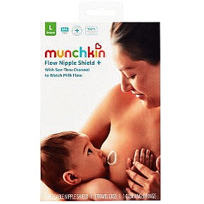 Munchkin L Flow Nipple Shield + (24mm)