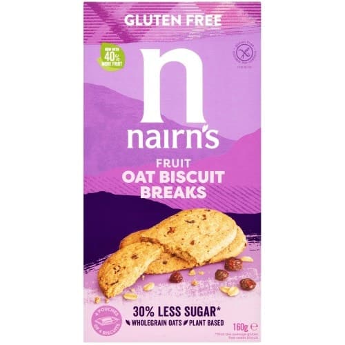 Nairn's Gluten Free Oats & Fruit Biscuit Breaks (160g)