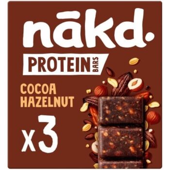 Nakd Protein Bars Cocoa Hazelnut Multipack (3 x 45g)