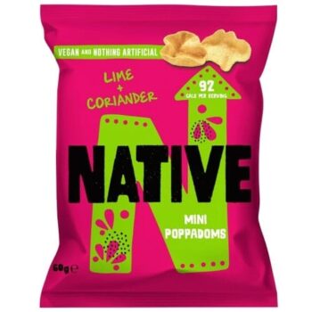Native Lime + Coriander Mini Poppadoms (60g)