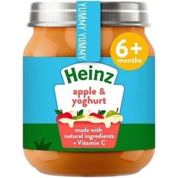 Nature Apple & Yoghurt Baby Food Jar 6+ Months Heinz (120g)