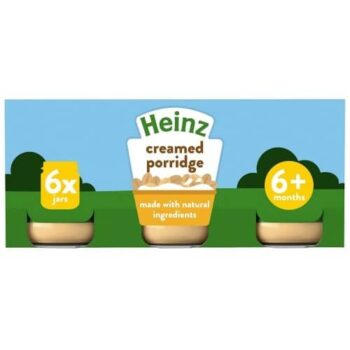 Nature Creamed Porridge Jars 6 mths+ Multipack Heinz (6 x 120g)