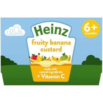 Nature Fruity Banana Custard Baby Food Dessert Pots 6+ Months Multipack Heinz (4 x 100g)