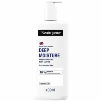 Neutrogena Norwegian Formula Deep Moisture Hypoallergenic Body Lotion Dry Sensitive Skin (400ml)
