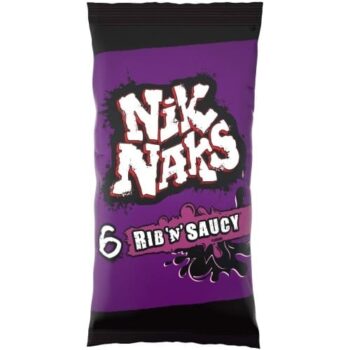 Nik Naks Rib 'N' Saucy Multipack Snacks (6 x 20g)