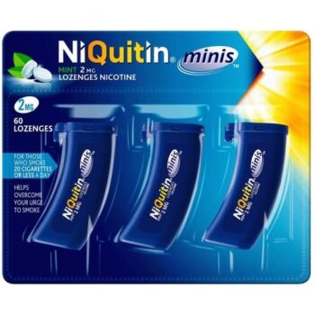 Niquitin Minis Mint Lozenges Nicotine 60 Lozenges (60 x 2mg)
