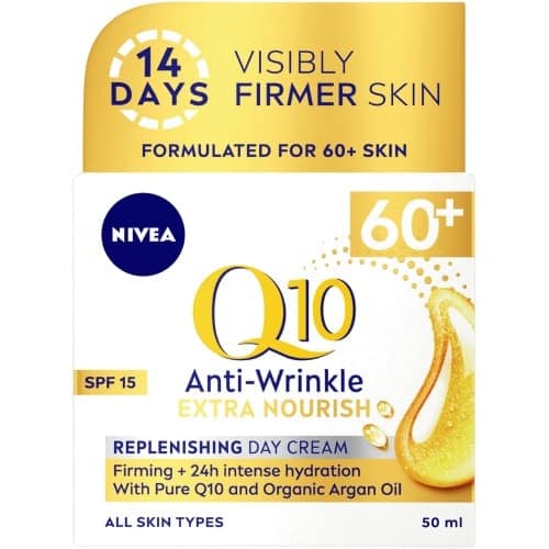 Nivea Q10 Power 60+ Anti-Wrinkle Day Cream SPF15 (50ml)