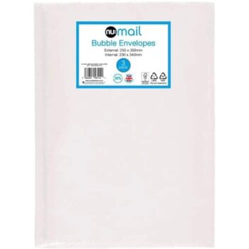 Nu: Mail Medium Padded Envelopes 3x1Each (3)