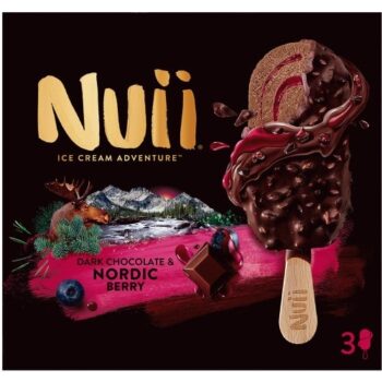 Nuii Dark Chocolate & Nordic Berry Ice Cream Stick (3 x 90ml)