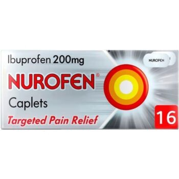 Nurofen Pain Relief Ibuprofen Caplets 16 (16 x 200mg)
