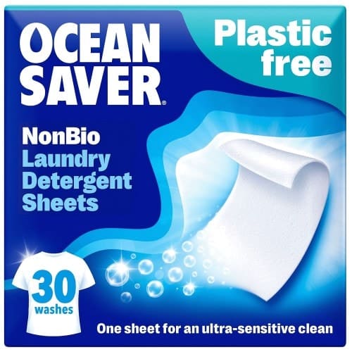 OceanSaver Eco Laundry Detergent Sheets Non Bio 30 Washes