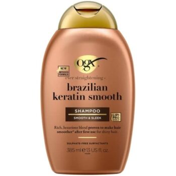 OGX Brazilian Keratin Smooth Shampoo pH Balanced (385ml)