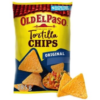 Old El Paso Gluten Free Mexican Crunchy Salted Tortilla Chips (185g)