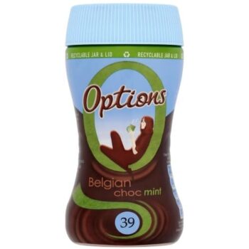 Options Instant Belgian Choc Mint Hot Chocolate Drink (220g)