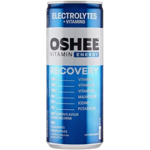 Oshee Vitamin Recovery Diet Supplement Mint-Lemon Flavour Sparkling Drink (250ml)