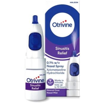 Otrivine Sinusitis Relief 0.1% Nasal Spray (10ml)