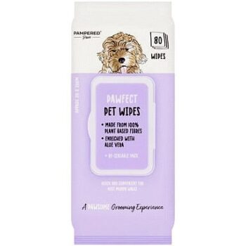 Pampered Paws 80 Pawfect Pet Wipes