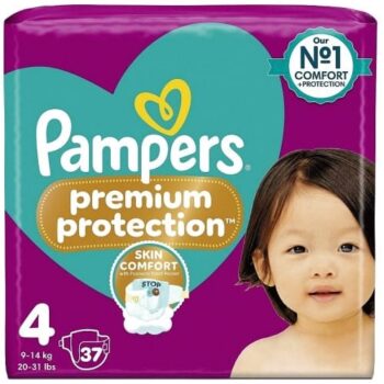 Pampers Active Fit Nappies Size 4 Essential Pack (37 x 9kg, 14kg)